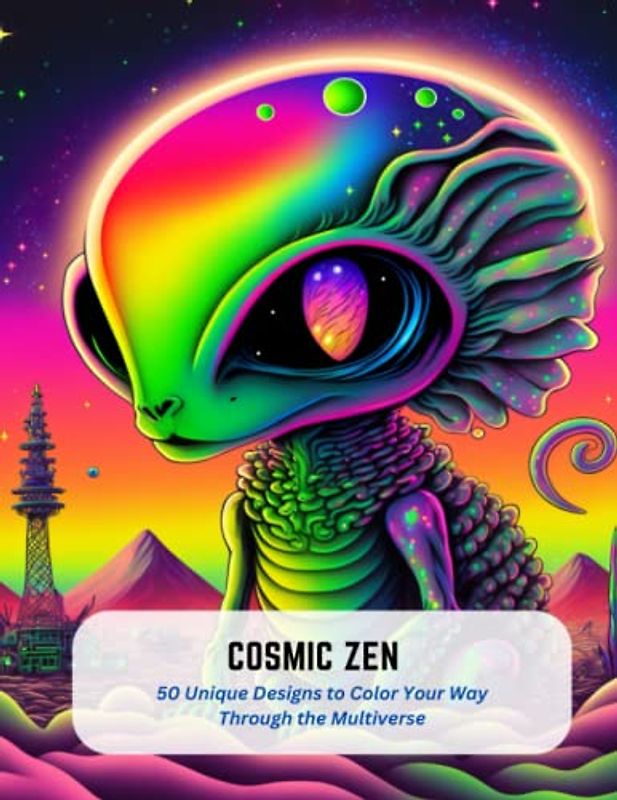 Cosmic Zen: 50 Unique Designs to Color Your Way Through the Multiverse