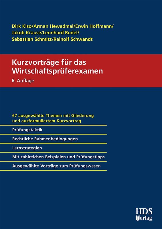 Kurzvorträge für das Wirtschaftsprüferexamen
