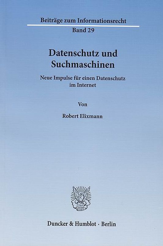 Datenschutz und Suchmaschinen.