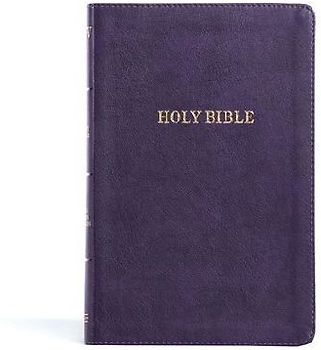 KJV Thinline Bible, Purple Leathertouch