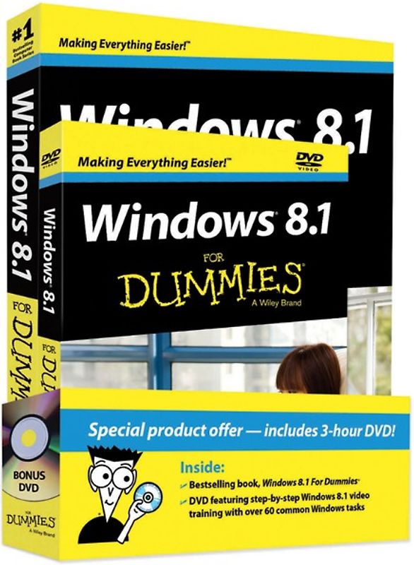 Windows 8.1 For Dummies Book + DVD Bundle