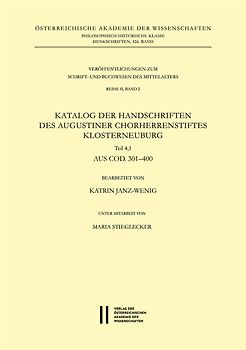 Katalog der Handschriften des Augustiner Chorherrenstiftes Klosterneuburg