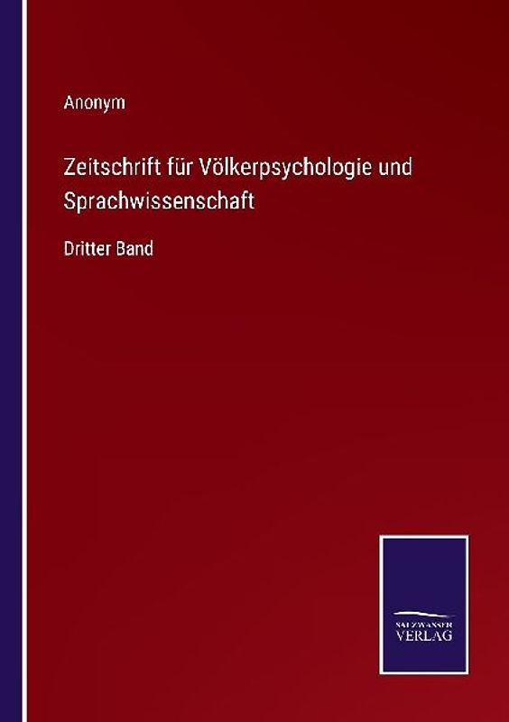 Zeitschrift für Völkerpsychologie und Sprachwissenschaft