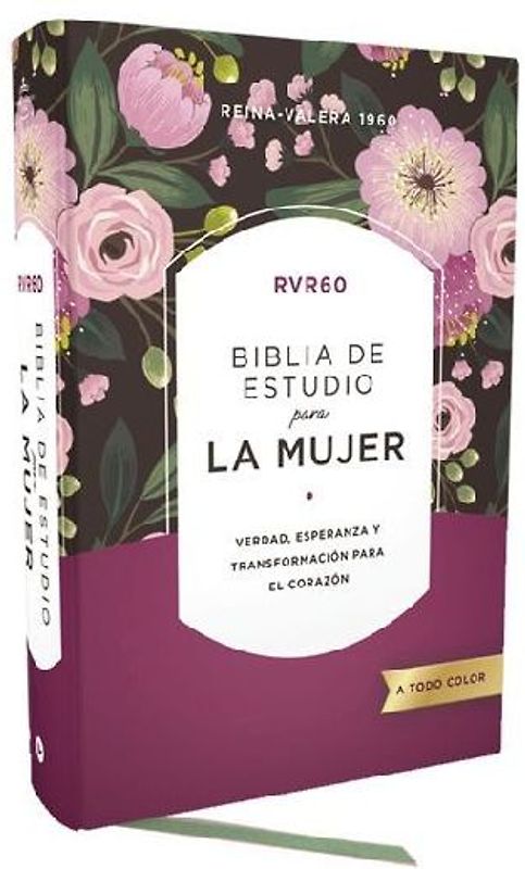 Rvr60 Biblia de Estudio Para La Mujer, Tapa Dura, Interior a Color, Comfort Print