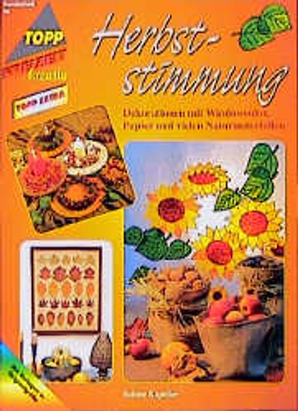 Herbststimmung. Dekorationen mit Windowcolor, Papier, Naturmaterial