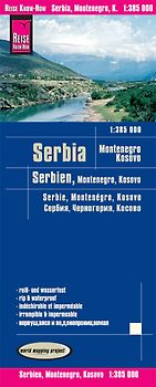 Reise Know-How Landkarte Serbien, Montenegro, Kosovo / Serbia, Montenegro, Kosovo (1:385.000)