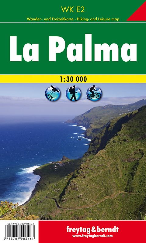 La Palma, Wanderkarte 1:30.000, freytag & berndt