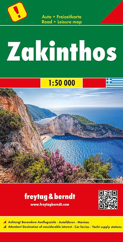 Zakinthos, Autokarte 1:50.000
