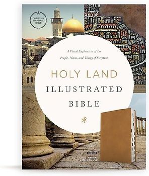 CSB Holy Land Illustrated Bible, Ginger Leathertouch, Indexed