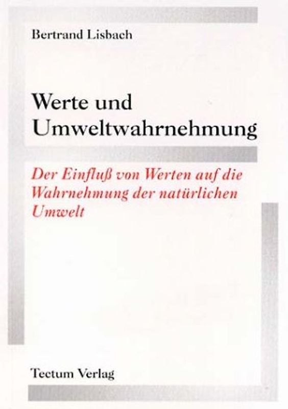 Werte und Umweltwahrnehmung