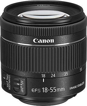 Canon EF-S 18-55 mm F4.0-5.6 IS STM 58 mm Objectif (adapté à Canon EF-S) noir