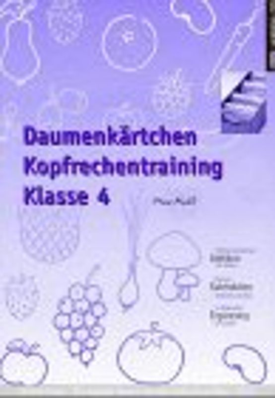 Daumenkärtchen Kopfrechentraining Klasse 4