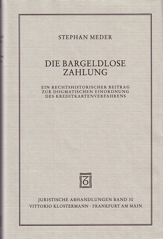 Die bargeldlose Zahlung