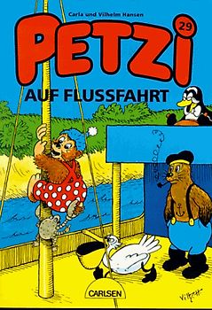 Petzi auf Flussfahrt