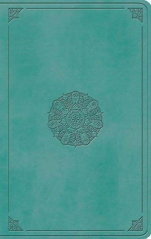 ESV Large Print Value Thinline Bible (Trutone, Turquoise, Emblem Design)