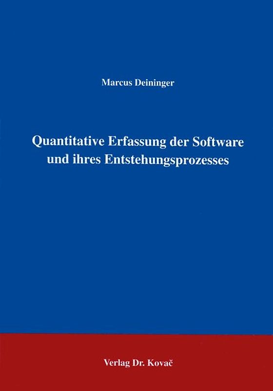 Quantitative Erfassung der Software und ihres Entstehungsprozesses