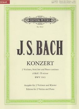 Konzert d-Moll Bwv 1043 - 2 Vl Str Bc. Violine, Klavier