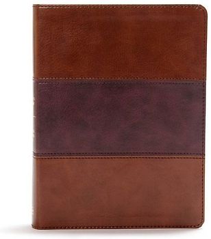 CSB Apologetics Study Bible, Mahogany Leathertouch, Indexed