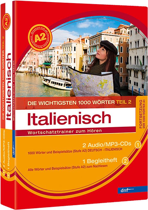 Audiotrainer Die wichtigsten 1000 Wörter Italienisch A2