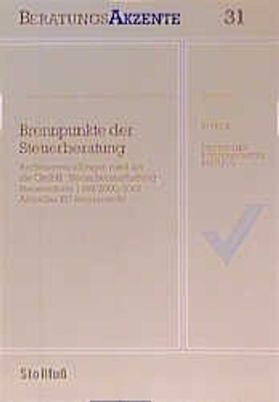 Brennpunkte der Steuerberatung