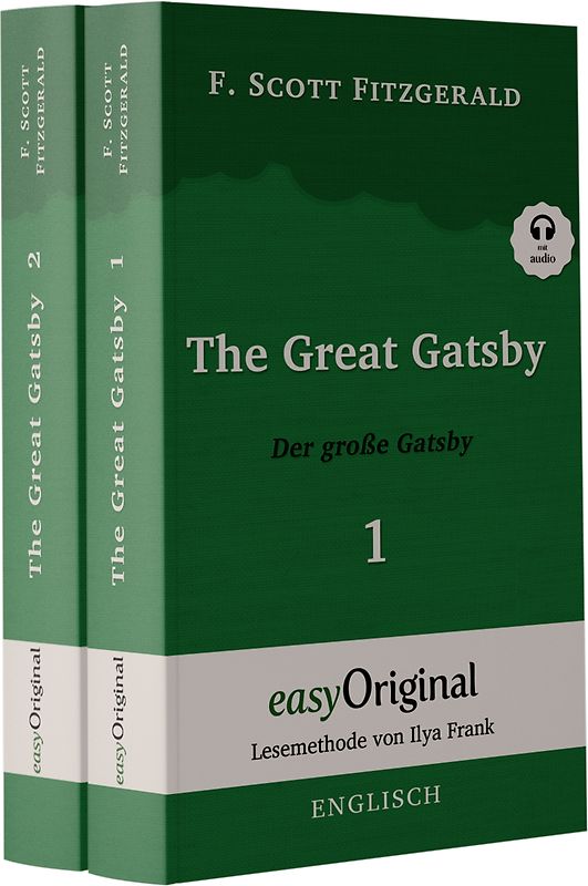 The Great Gatsby / Der große Gatsby - 2 Teile (Buch + 2 MP3 Audio-CD) - Lesemethode von Ilya Frank - Zweisprachige Ausgabe Englisch-Deutsch