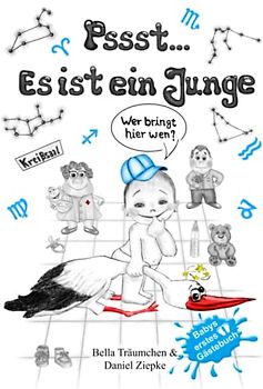 Es ist ein Junge: Babys erstes Gästebuch – Das Geschenk zur Babyparty, Pinkelparty, Baby-Shower-Party oder zur Geburt für Jungen (Oh, wie schön! Das Baby ist da!)