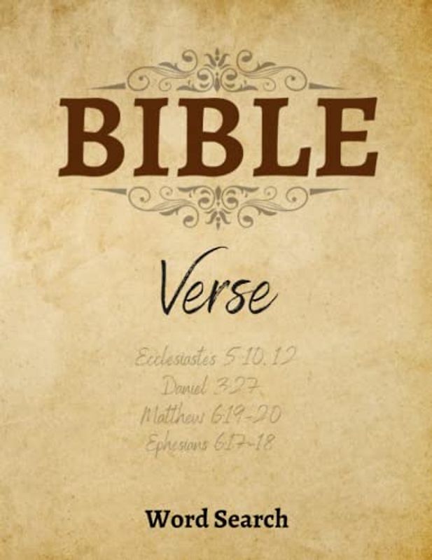 Bible Word Search - Verse: Uncover Hidden Words and Delightful Verses in this Large Print Word Search Adventure for Adults - Men, Women