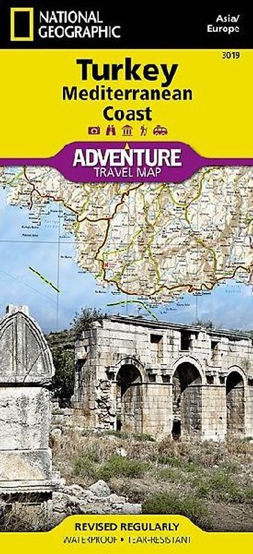 Türkiye (Turkey): Mediterranean Coast Map