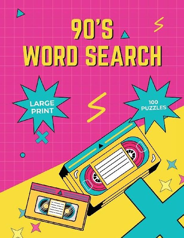 90's Word Search Puzzles for Adults