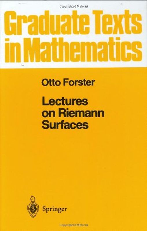 Lectures on Riemann Surfaces