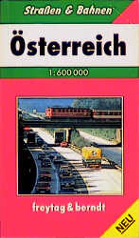Strassen & Bahnen Österreich. 1:600000. Taschenatlas