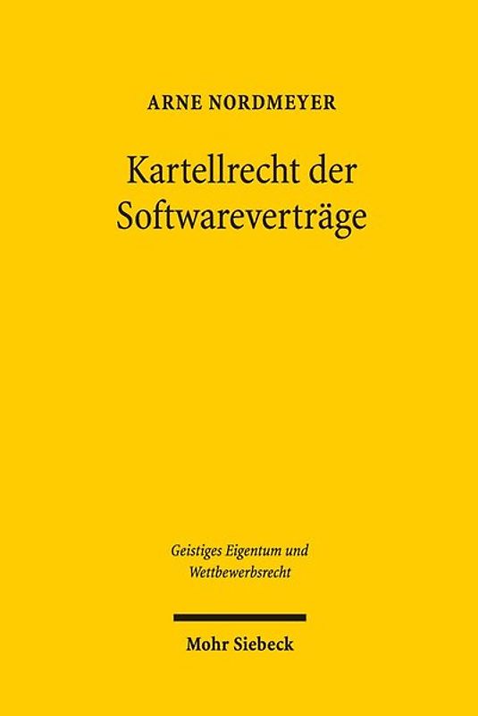 Kartellrecht der Softwareverträge