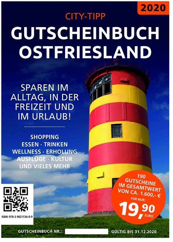 City-Tipp Gutscheinbuch 2020 Ostfriesland
