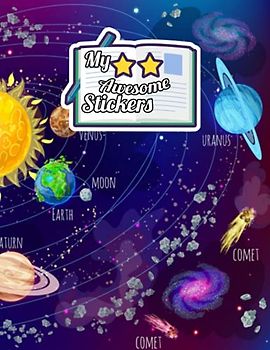 Sticker Album: Planets Sticker Book for Collecting stickers, Blank Sticker Collecting Album for Adults, kids, Women, Girls, Boys.