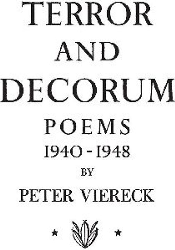 Terror and Decorum
