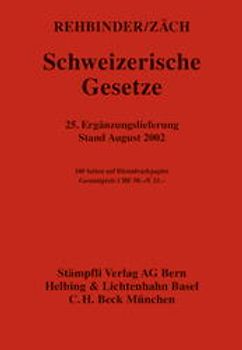 Schweizerische Gesetze. Loseblattausgabe