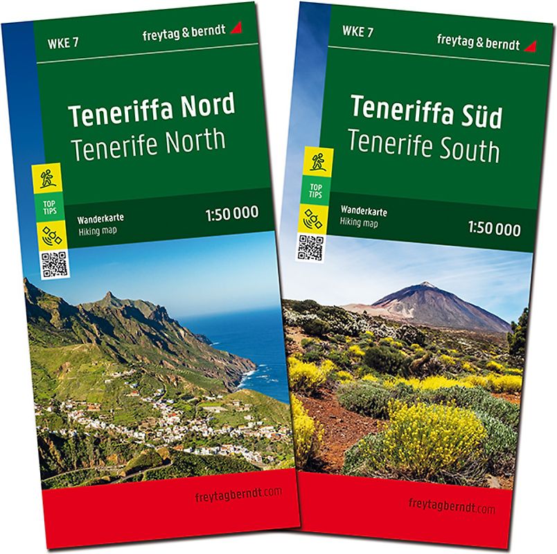 Teneriffa, Wanderkarten-Set 1:50.000, freytag & berndt