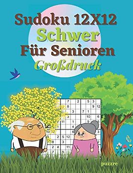 Sudoku 12x12 Schwer Für Senioren Großdruck: Denksport Sudoku Irregulär
