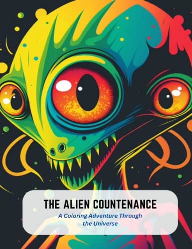The Alien Countenance: A Coloring Adventure Through the Universe
