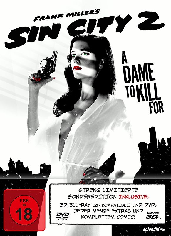 Sin City 2 - A Dame To Kill For 3D [Mediabook inkl. DVD] 3D Blu-ray Disc