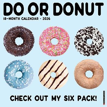 Do or Donut 2026 12 X 12 Wall Calendar