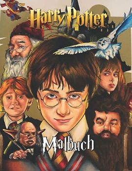 Harry Ṕotter Malbuch: 100 Seiten, German Edition, Color Harry Ṕotter, Excellent Harry Ṕotter Malbuch für Kinder, die Harry Ṕotter lieben