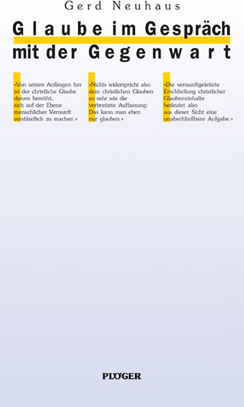 Glaube im Gespräch mit der Gegenwart