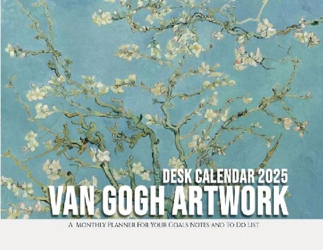 Van Gogh Artwork Desk Calendar 2025