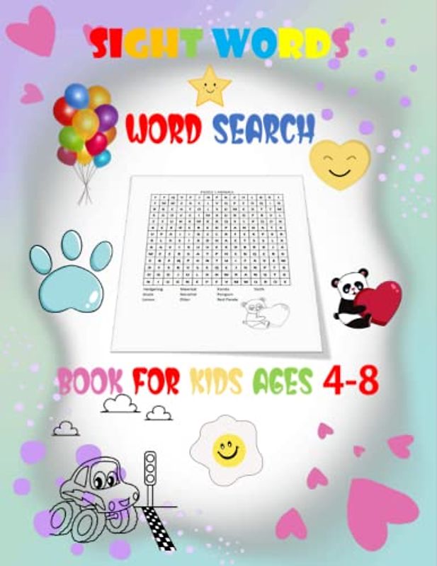 Sight Words Word Search Book for Kids ages 4-8: The Big Sight Words Activity Word Search Book For Kids Ages 4-8 | Easy Words for Children to Improve ... Skills, st Grade, Activity Pad, Search & Find