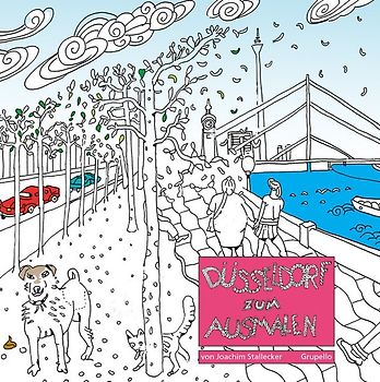 Düsseldorf zum Ausmalen