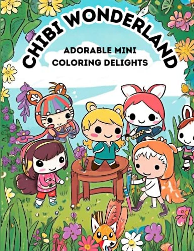 Chibi Wonderland: Adorable Mini Coloring Delights: Color Your Way to Cuteness with Chibi Animals, Princesses, Superheroes, and More!