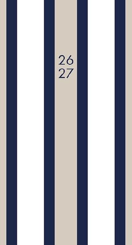 Pinstripe 2-Year 2026-27 3.5 X 6.5 Monthly Pocket Planner