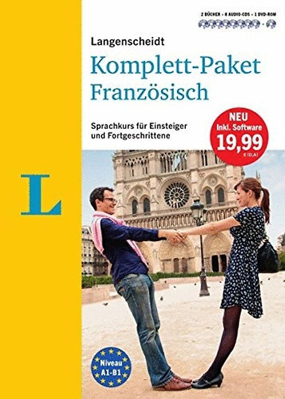 Langenscheidt Komplett-Paket Französisch - Sprachkurs mit 2 Büchern, 8 Audio-CDs, 1 DVD-ROM, MP3-Download