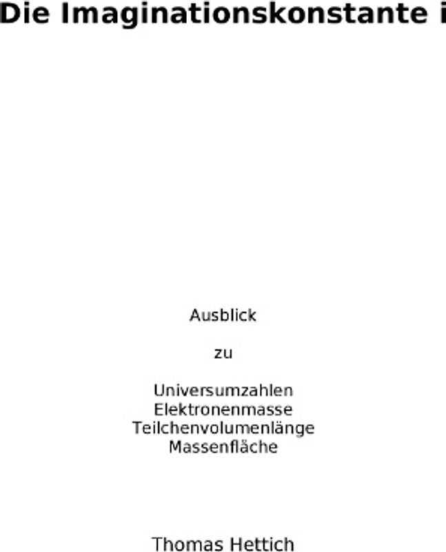 Imaginationskonstante i